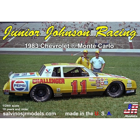 Salvinos Jr Models 1 by 24 Scale Junior Johnson 1983 Chevrolet Monte Carlo Racing Parts SJMJJMC1983C